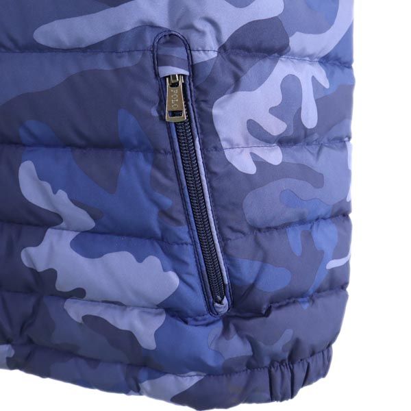 POLO RALPH LAUREN ポロラルフローレン カモフラ ダウンジャケット XL(18-20) ネイビー系 キッズ