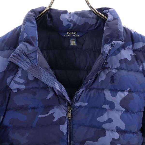 POLO RALPH LAUREN ポロラルフローレン カモフラ ダウンジャケット XL(18-20) ネイビー系 キッズ