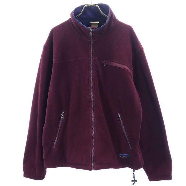 エルエルビーン 80s ヴィンテージ フリースジャケット ボルドー L.L.Bean アウトドア メンズ