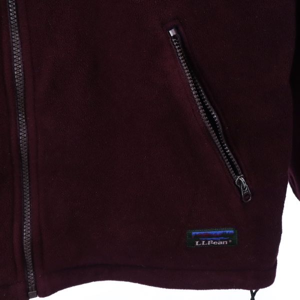 エルエルビーン 80s ヴィンテージ フリースジャケット ボルドー L.L.Bean アウトドア メンズ