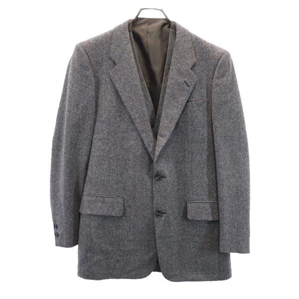Pierre Cardin ピエールカルダン ウール ベスト付 テーラードジャケット 94A5 茶系 メンズ