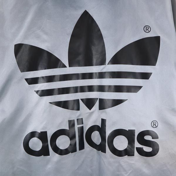 adidas アディダス フーデッド 中綿ジャケット 140 シルバー系 裏ボア キッズ