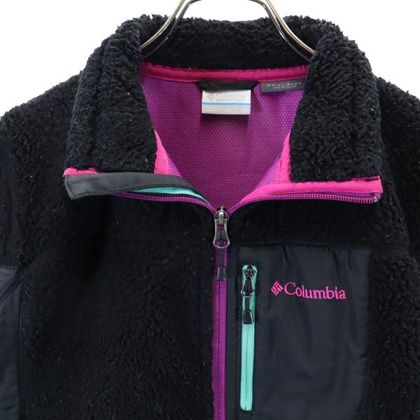 Columbia コロンビア 中綿 フリースジャケット S ブラック系 アウトドア レディース