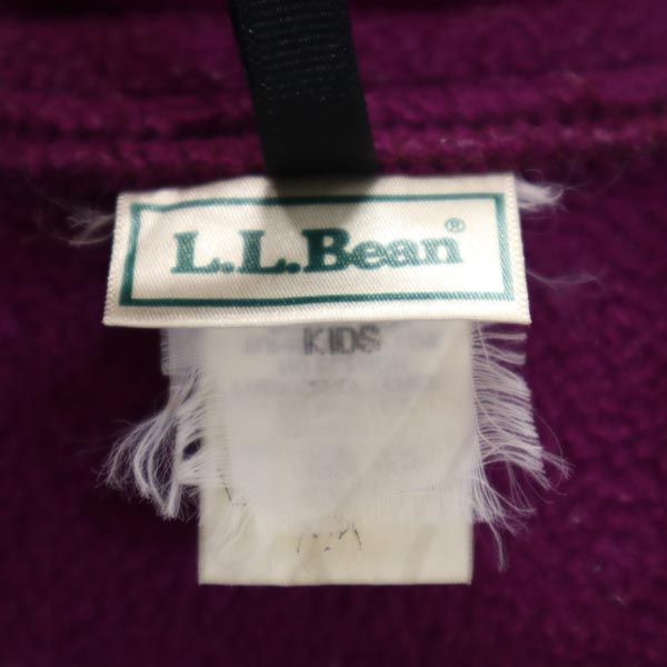 L.L.Bean エルエルビーン 80s ヴィンテージ フリースジャケット 紫 キッズ