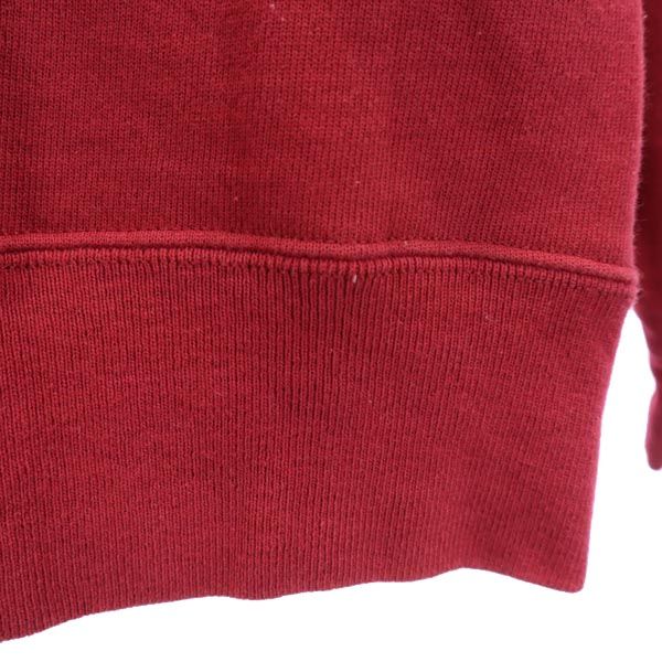 Champion チャンピオン 90s ロゴ刺繍 長袖 スウェット トレーナー M レッド 裏起毛 メンズ