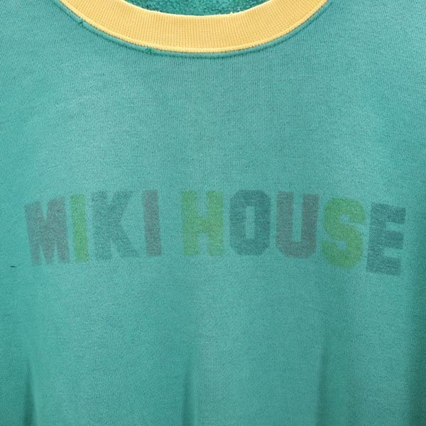 mikihouse ミキハウス 長袖 スウェット トレーナー L グリーン系 メンズ