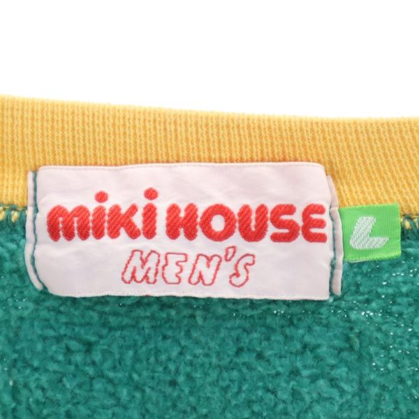 mikihouse ミキハウス 長袖 スウェット トレーナー L グリーン系 メンズ