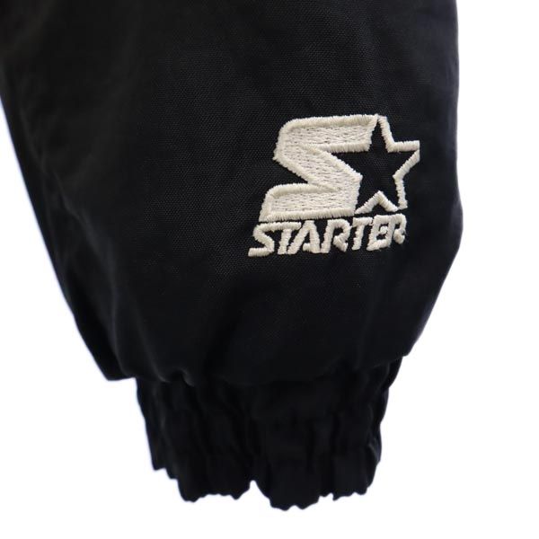 STARTER スターター 90s NFL ピッツバーグ スティーラーズ バックロゴ 刺繍 ナイロンジャケット S 黒系 中綿 メンズ