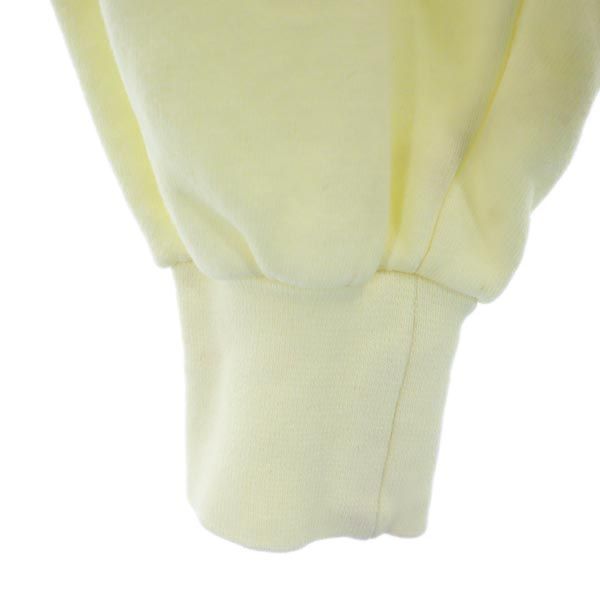 PAUL STUART ポールスチュアート ロゴプリント 長袖 スウェット トレーナー M イエロー メンズ