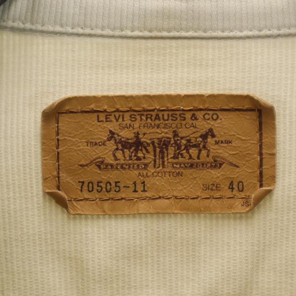 Levi's リーバイス 90s 70505-11 日本製 ジャケット 40 ベージュ系 メンズ