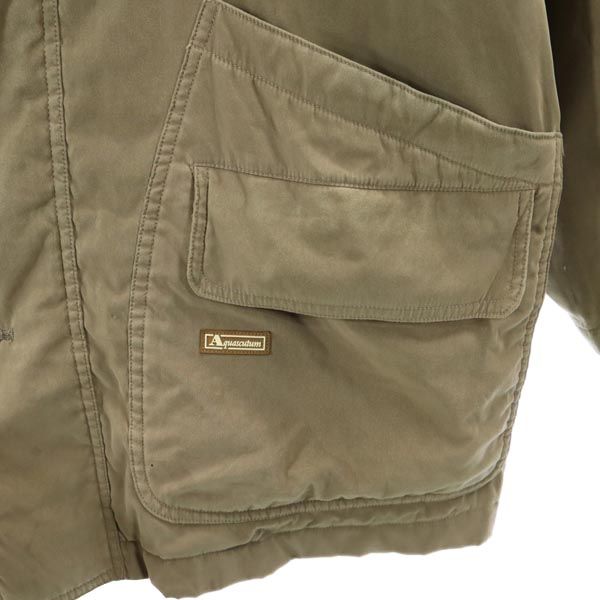 Aquascutum アクアスキュータム ジャケット M ベージュ系 中綿 メンズ