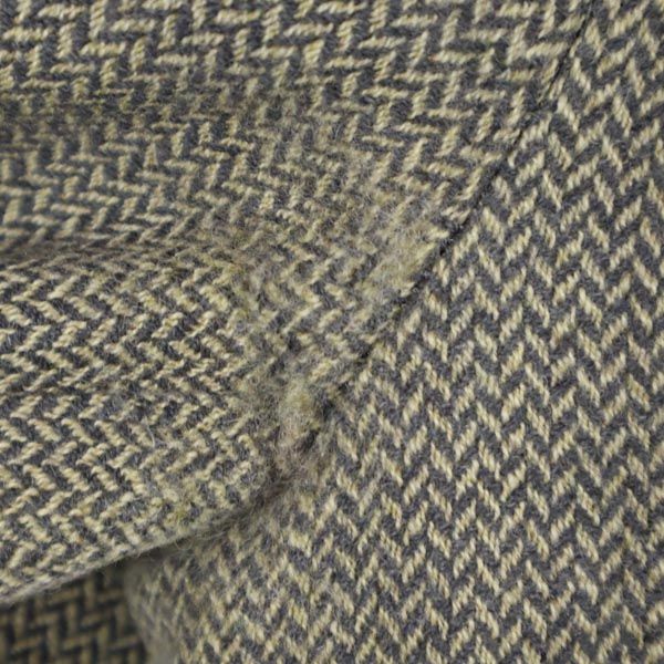 BURBERRY LONDON バーバリー ロンドン 三陽商会 カシミヤブレンド ヘリンボーン柄 テーラードジャケット AB7 グレー系 オールド メンズ