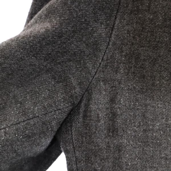 Aquascutum アクアスキュータム ウールブレンド エルボーパッチ付 ジャケット LL ブラウン ハンティング メンズ