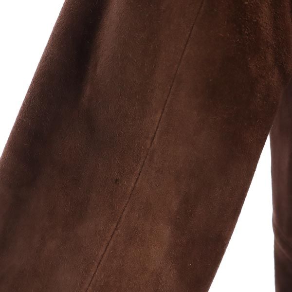 23区 シープスキン スエード ジャケット 40 ブラウン系 23ku 羊革 羊皮 レディース