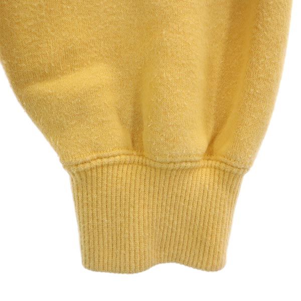 PEARLY GATES パーリーゲイツ ゴルフ 長袖 ハーフボタン トレーナー L イエロー系 裏起毛 メンズ