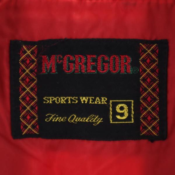 McGregor マックレガー チェック柄 シャツ風 ジップジャケット 赤×紺 メンズ