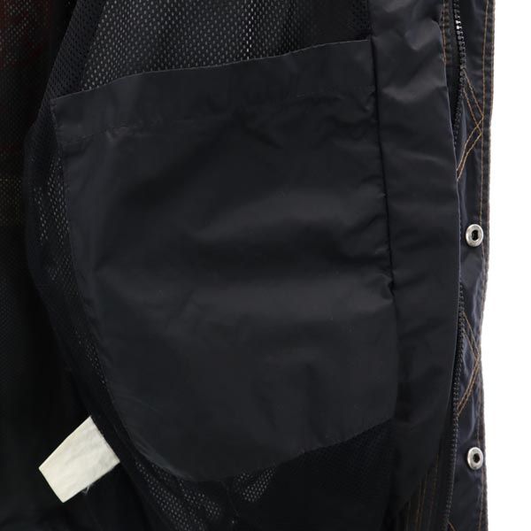 Bear ベアー 90s ロゴ刺繍 ジップジャケット F 黒×赤 ジャンパー メンズ