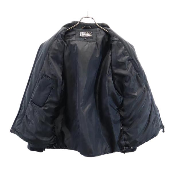 FIRSTDOWN ファーストダウン ロゴ刺繍 中綿ジャケット M 黒 メンズ