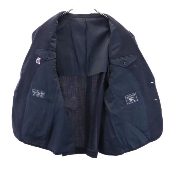Burberrys バーバリーズ 80s 90s 日本製 三陽商会 ウールブレンド テーラードジャケット ネイビー メンズ