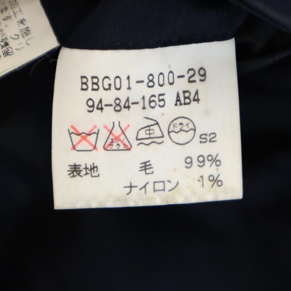 Burberrys バーバリーズ 80s 90s 日本製 三陽商会 ウールブレンド テーラードジャケット ネイビー メンズ