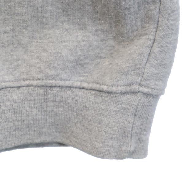 adidas アディダス 90s トレフォイルロゴ 長袖 スウェットパーカー M グレー系 プルオーバー トレーナー 裏起毛 レディース