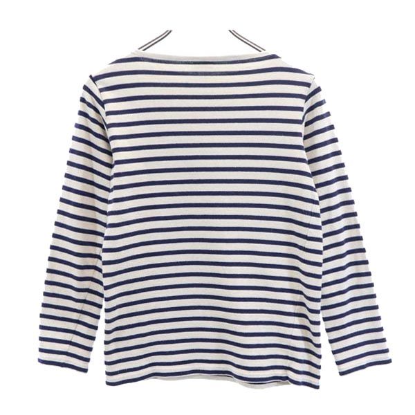 ORCIVAL オーシバル フランス製 ボーダー柄 長袖 Tシャツ Jan-00 青×生成り バスクシャツ ロンT レディース