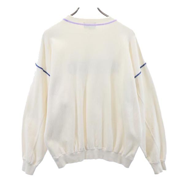 KENZO ケンゾー 日本製 ロゴ刺繍 ゴルフ 長袖 スウェット トレーナー 4 白系 メンズ