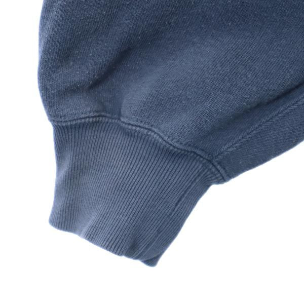 Champion チャンピオン 青単 復刻 ロゴ刺繍 長袖 リバースウィーブ スウェット トレーナー M 青系 メンズ