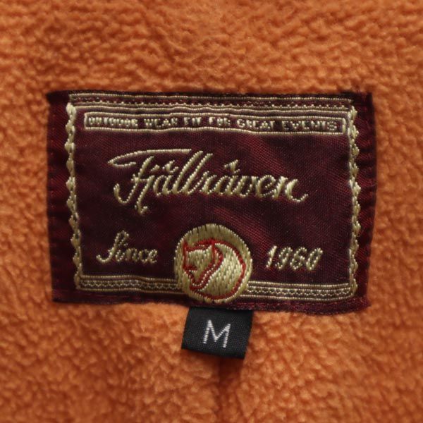 FJALLRAVEN フェールラーベン 千鳥柄 キルティングジャケット M ベージュ系 薄中綿入り 裏フリース レディース