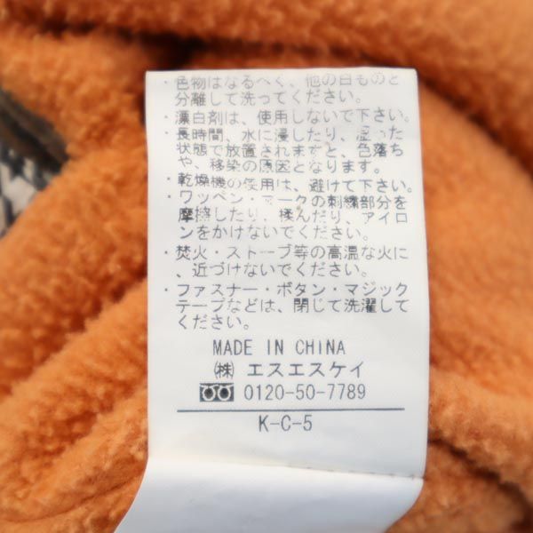 FJALLRAVEN フェールラーベン 千鳥柄 キルティングジャケット M ベージュ系 薄中綿入り 裏フリース レディース