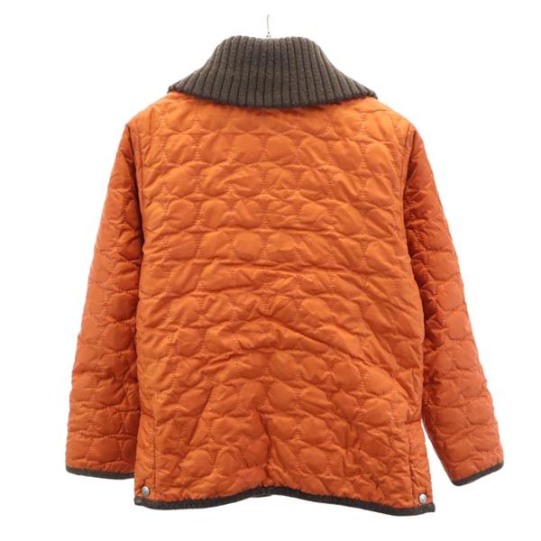 FJALLRAVEN フェールラーベン ドンキーカラー キルティングジャケット S オレンジ系 裏フリース レディース