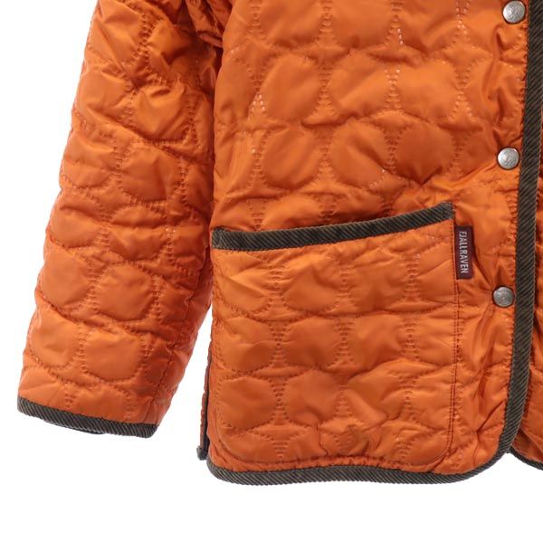 FJALLRAVEN フェールラーベン ドンキーカラー キルティングジャケット S オレンジ系 裏フリース レディース
