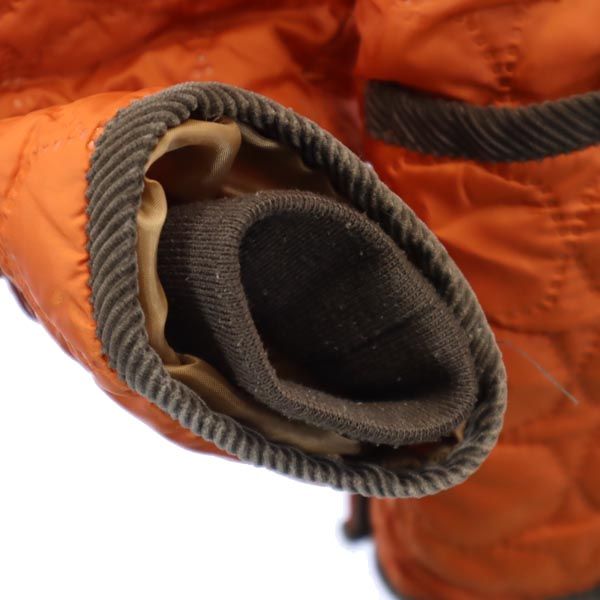 FJALLRAVEN フェールラーベン ドンキーカラー キルティングジャケット S オレンジ系 裏フリース レディース