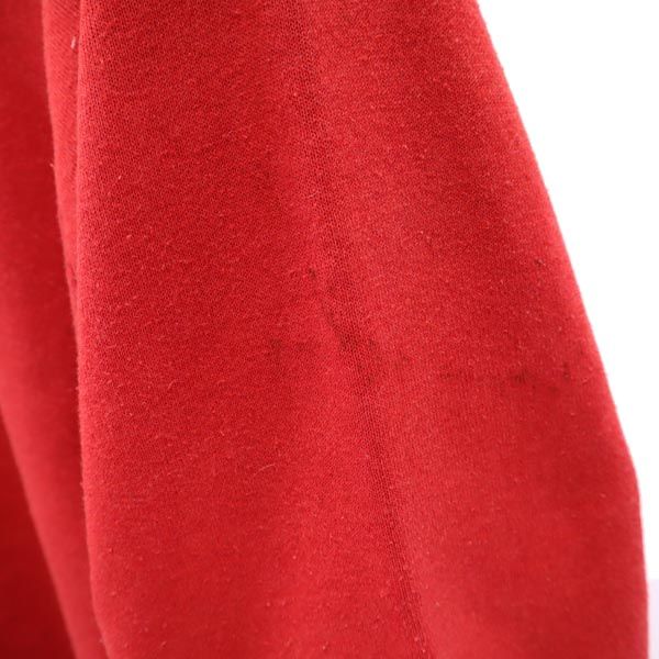 FRUIT OF THE LOOM フルーツオブザルーム 80s USA製 プリント 長袖 スウェット トレーナー L 赤 メンズ