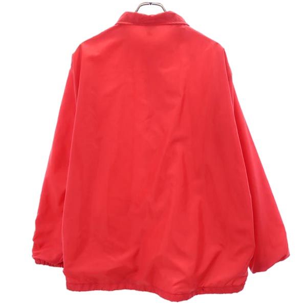 ARISTO JAC アリストジャック USA製 ロゴプリント ナイロンジャケット L 赤 メンズ