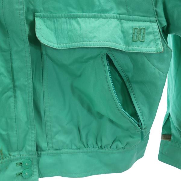 DAKS ダックス コットン フルジッパー ジャケット M 緑 レディース