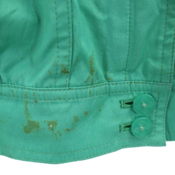 DAKS ダックス コットン フルジッパー ジャケット M 緑 レディース