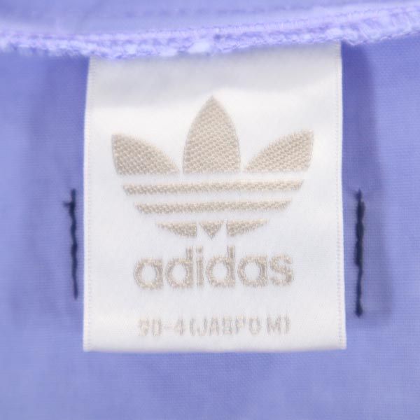 adidas アディダス コットンジャケット M 青紫 ジップパーカー フード付 メンズ