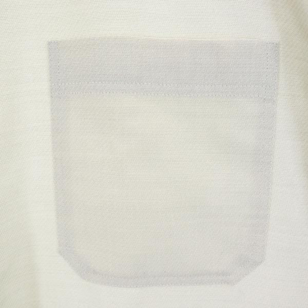 ピエールカルダン ウールブレンド 長袖 スタンドカラー シャツ M ベージュ Pierre Cardin メンズ