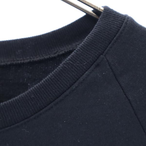 Unknown London アンノウン ロンドン USA製 長袖 スウェット トレーナー S 黒系 裏起毛 メンズ