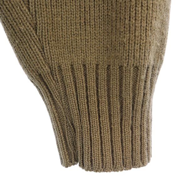 STYLE WISE 80s ヴィンテージ スエード ニット ジャケット S 茶 メンズ