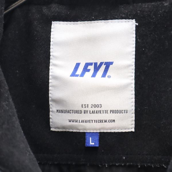 LFYT エルエフワイティー バックロゴ刺繍 ウールジャケット L 黒 メンズ
