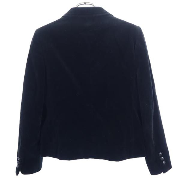 Burberrys バーバリーズ 90s オールド テーラードジャケット M ブラック ベロア調 レディース