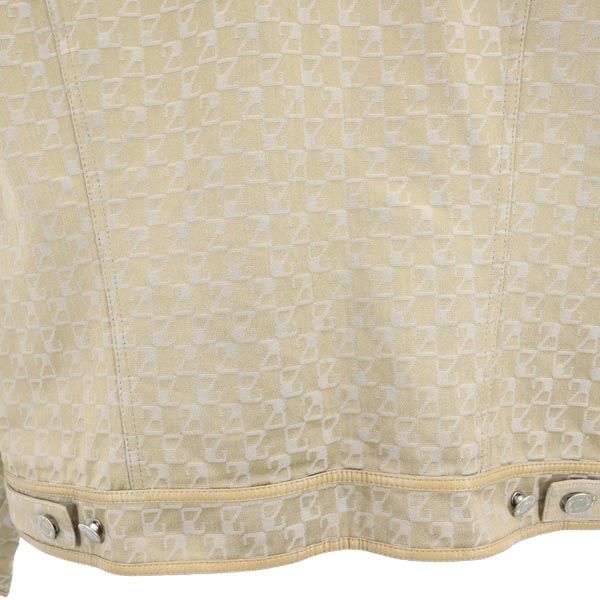 23ku 23区 総柄 ジャケット 46 ベージュ レディース