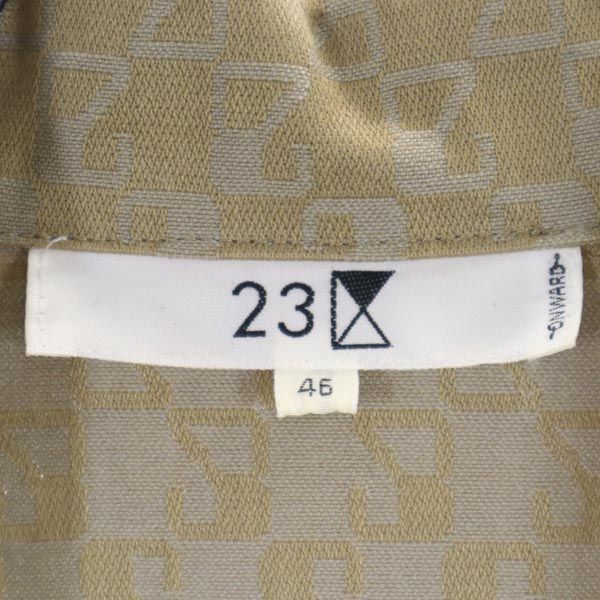 23ku 23区 総柄 ジャケット 46 ベージュ レディース