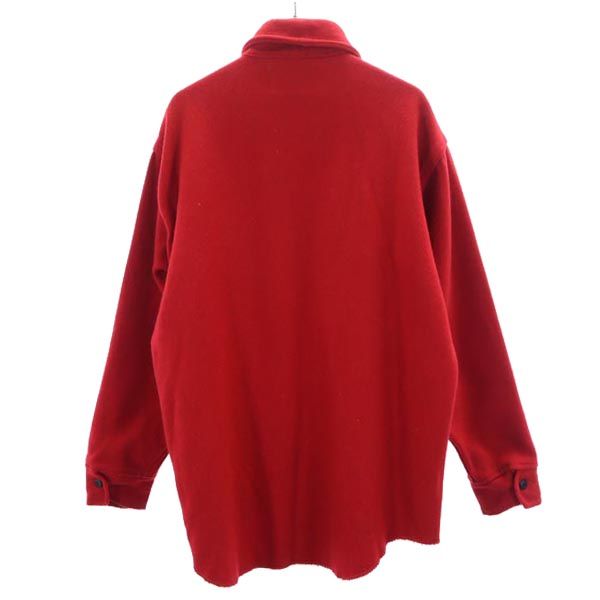 melton メルトン 70s ヴィンテージ OUTER-WEAR USA製 シャツジャケット M レッド メンズ