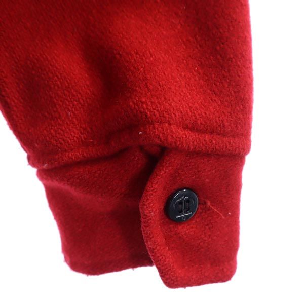 melton メルトン 70s ヴィンテージ OUTER-WEAR USA製 シャツジャケット M レッド メンズ