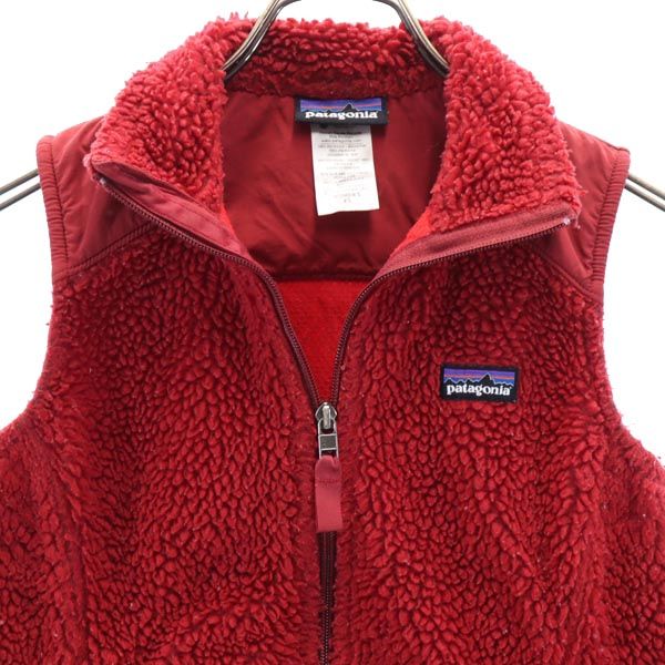 patagonia パタゴニア ボア ベスト XS 赤系 アウトドア レディース