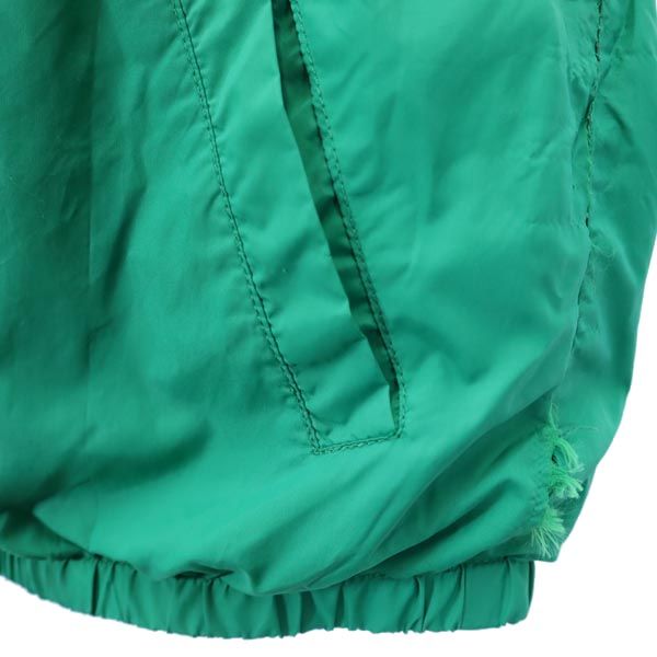 DIESEL ディーゼル バックロゴプリント ナイロン ジップパーカー 10 グリーン系 キッズ