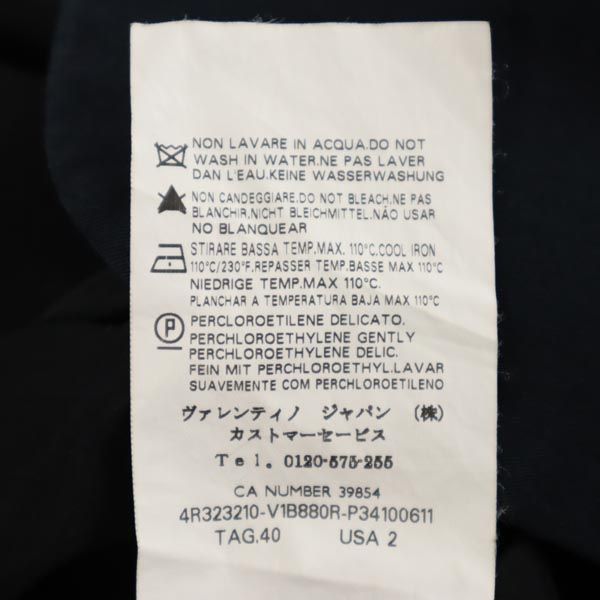 RED VALENTINO レッドヴァレンティノ イタリア製 テーラードジャケット US2 紺 レディース